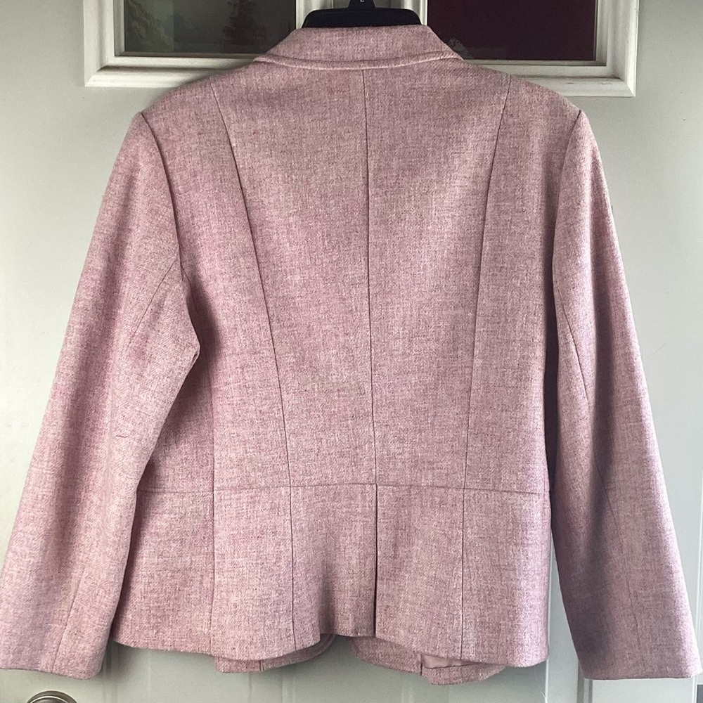 Talbots Blush Pink Women's Blazer wool academia preppy business casual - Picture 4 of 5